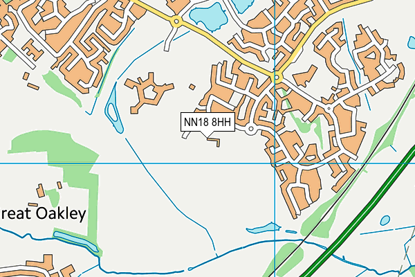 NN18 8HH map - OS VectorMap District (Ordnance Survey)
