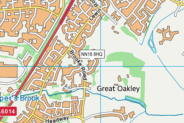 NN18 8HQ map - OS VectorMap District (Ordnance Survey)