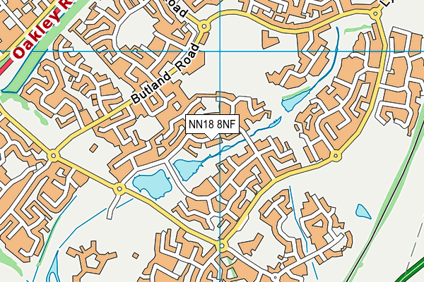 NN18 8NF map - OS VectorMap District (Ordnance Survey)