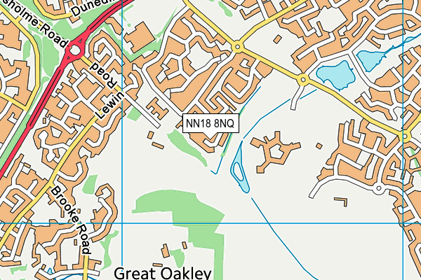 NN18 8NQ map - OS VectorMap District (Ordnance Survey)