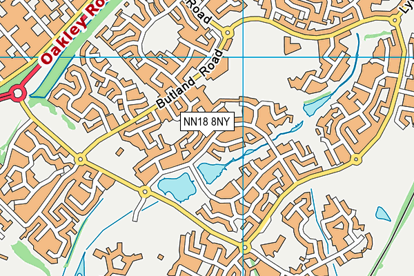 NN18 8NY map - OS VectorMap District (Ordnance Survey)