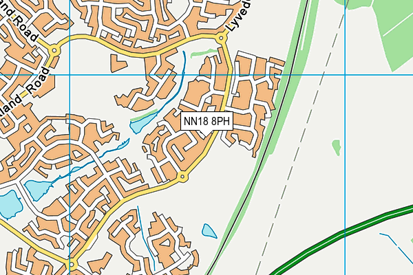 NN18 8PH map - OS VectorMap District (Ordnance Survey)