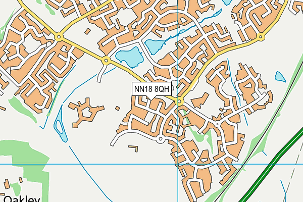 NN18 8QH map - OS VectorMap District (Ordnance Survey)