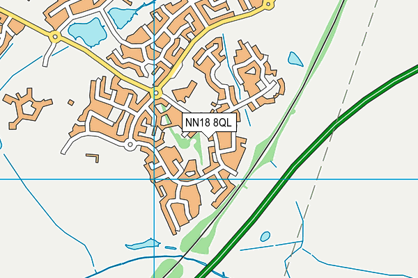 NN18 8QL map - OS VectorMap District (Ordnance Survey)