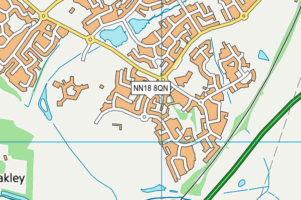 NN18 8QN map - OS VectorMap District (Ordnance Survey)