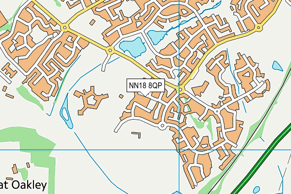 NN18 8QP map - OS VectorMap District (Ordnance Survey)