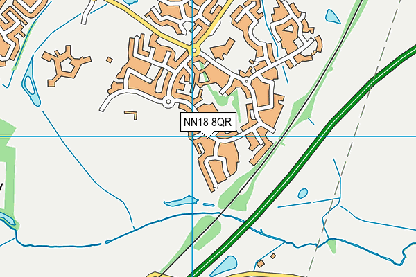 NN18 8QR map - OS VectorMap District (Ordnance Survey)
