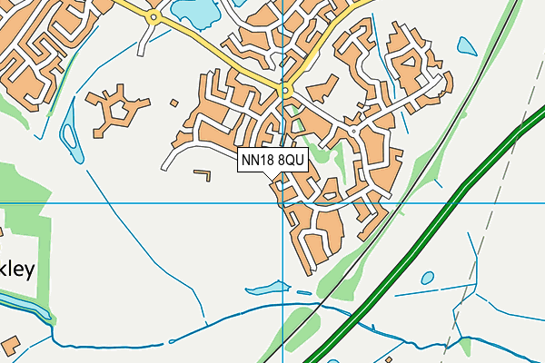 NN18 8QU map - OS VectorMap District (Ordnance Survey)