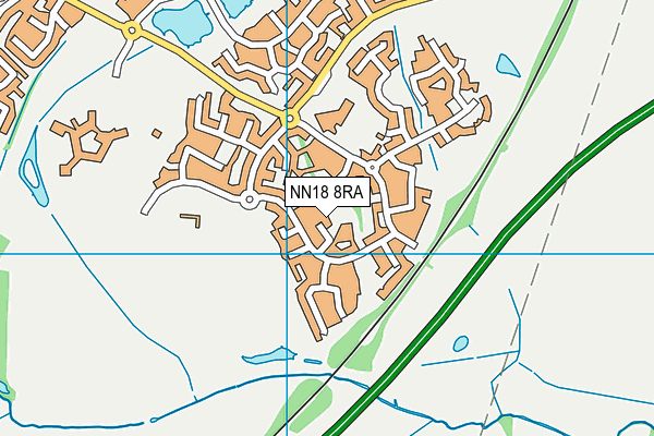 NN18 8RA map - OS VectorMap District (Ordnance Survey)