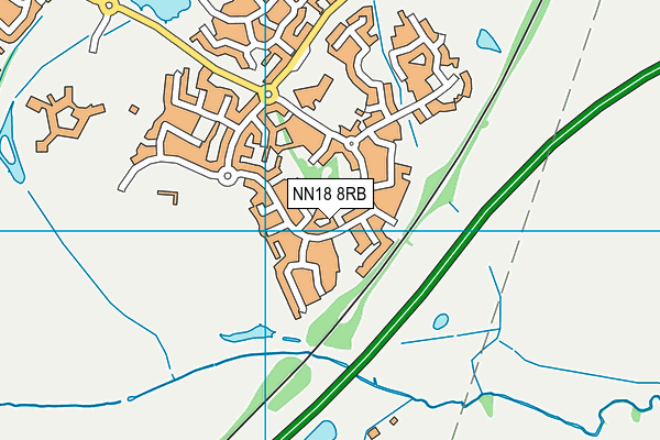 NN18 8RB map - OS VectorMap District (Ordnance Survey)