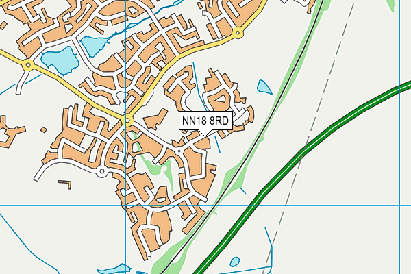 NN18 8RD map - OS VectorMap District (Ordnance Survey)