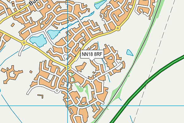 NN18 8RF map - OS VectorMap District (Ordnance Survey)