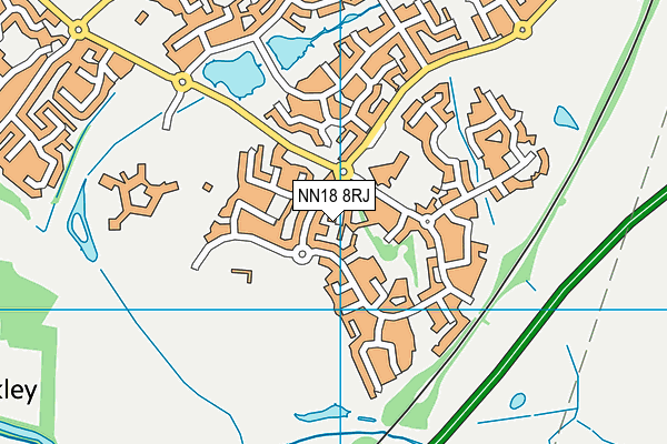 NN18 8RJ map - OS VectorMap District (Ordnance Survey)
