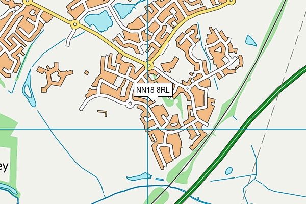 NN18 8RL map - OS VectorMap District (Ordnance Survey)