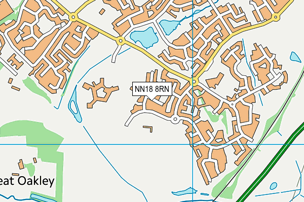 NN18 8RN map - OS VectorMap District (Ordnance Survey)