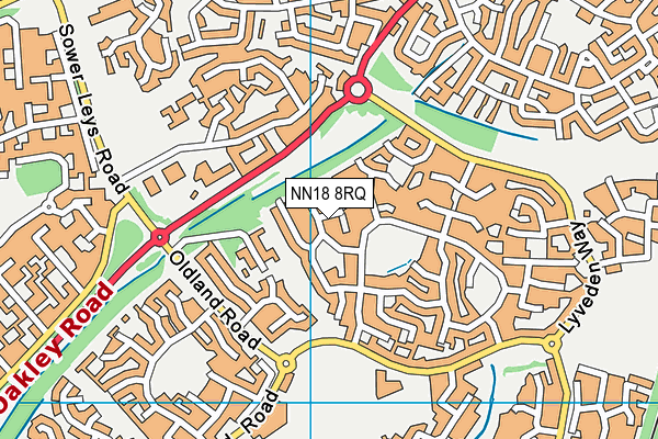 NN18 8RQ map - OS VectorMap District (Ordnance Survey)