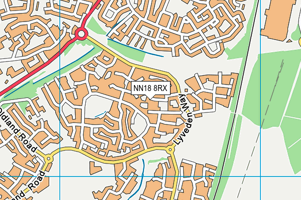 NN18 8RX map - OS VectorMap District (Ordnance Survey)