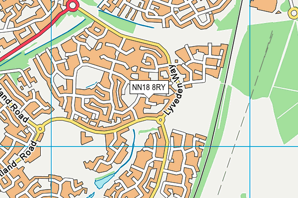 NN18 8RY map - OS VectorMap District (Ordnance Survey)