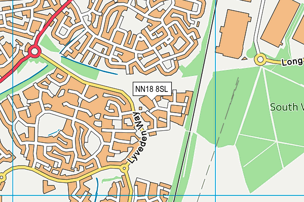 NN18 8SL map - OS VectorMap District (Ordnance Survey)