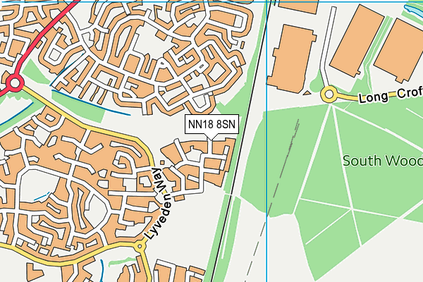 NN18 8SN map - OS VectorMap District (Ordnance Survey)