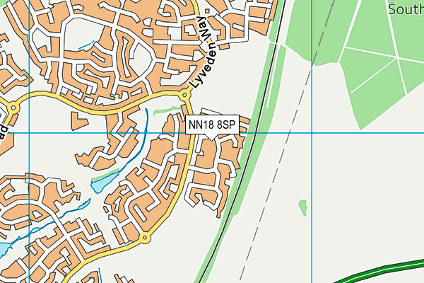 NN18 8SP map - OS VectorMap District (Ordnance Survey)