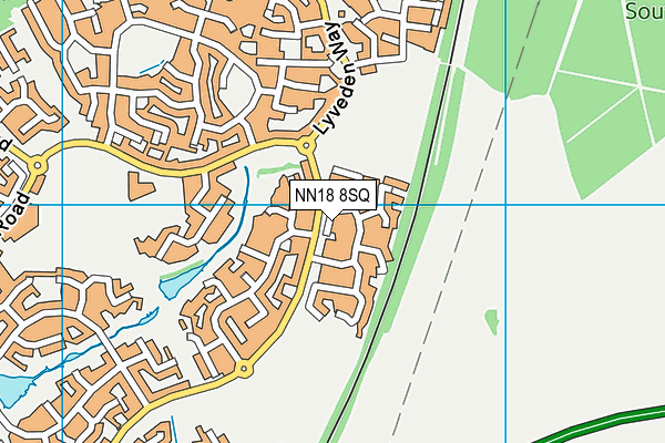 NN18 8SQ map - OS VectorMap District (Ordnance Survey)
