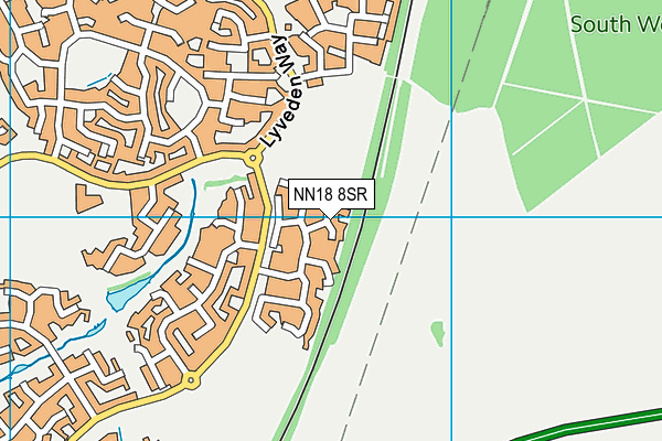 NN18 8SR map - OS VectorMap District (Ordnance Survey)