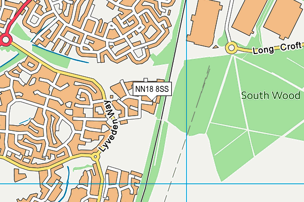 NN18 8SS map - OS VectorMap District (Ordnance Survey)