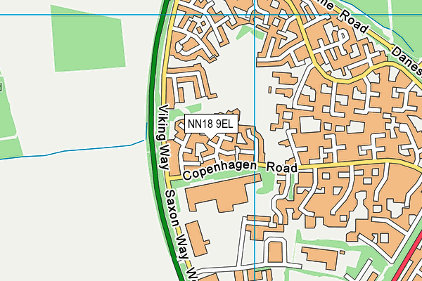 NN18 9EL map - OS VectorMap District (Ordnance Survey)