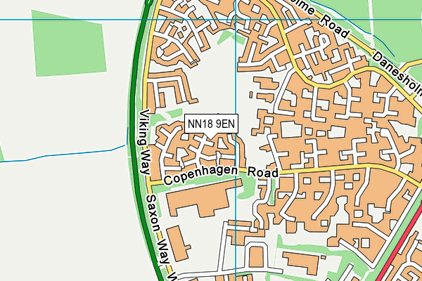 NN18 9EN map - OS VectorMap District (Ordnance Survey)