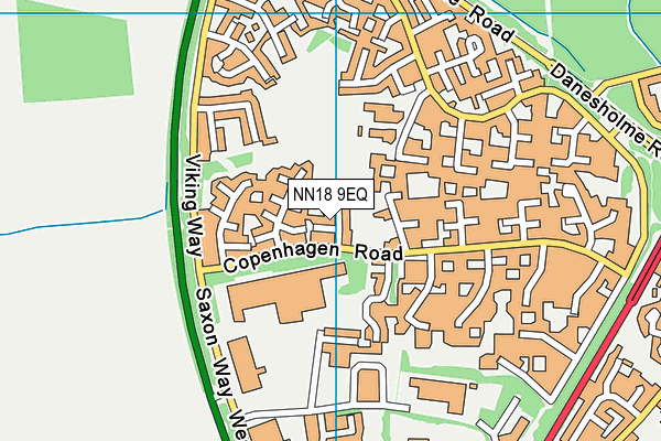 NN18 9EQ map - OS VectorMap District (Ordnance Survey)