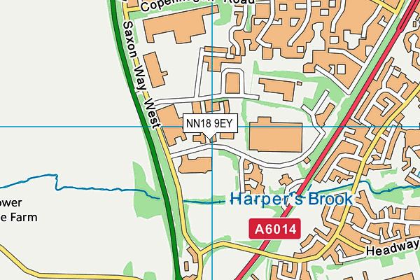 NN18 9EY map - OS VectorMap District (Ordnance Survey)