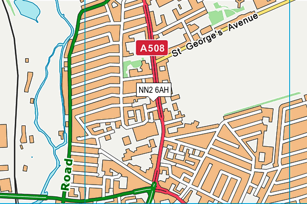 NN2 6AH map - OS VectorMap District (Ordnance Survey)