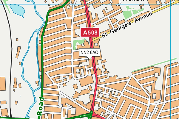 NN2 6AQ map - OS VectorMap District (Ordnance Survey)