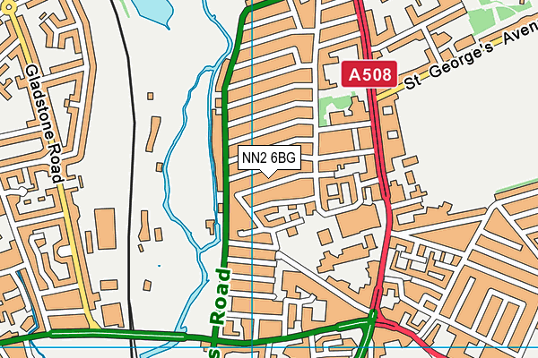 NN2 6BG map - OS VectorMap District (Ordnance Survey)