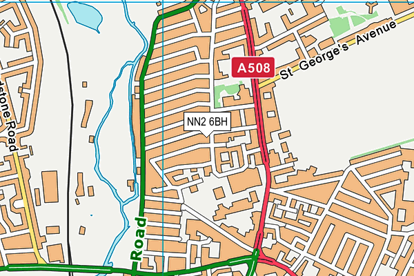 NN2 6BH map - OS VectorMap District (Ordnance Survey)