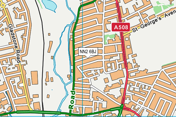 NN2 6BJ map - OS VectorMap District (Ordnance Survey)