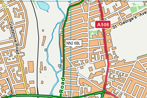 NN2 6BL map - OS VectorMap District (Ordnance Survey)