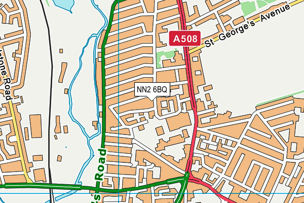 NN2 6BQ map - OS VectorMap District (Ordnance Survey)