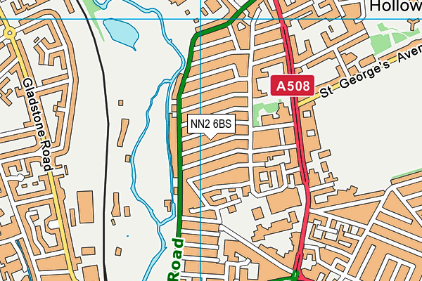 NN2 6BS map - OS VectorMap District (Ordnance Survey)