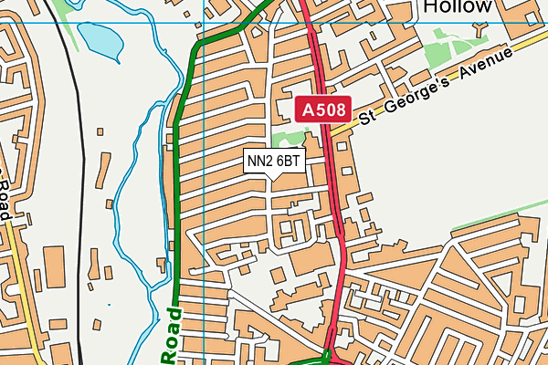 NN2 6BT map - OS VectorMap District (Ordnance Survey)