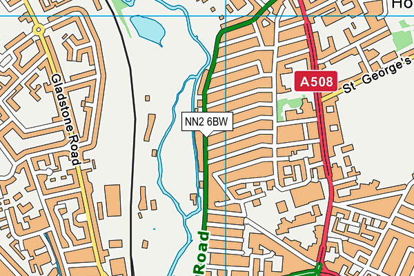 NN2 6BW map - OS VectorMap District (Ordnance Survey)