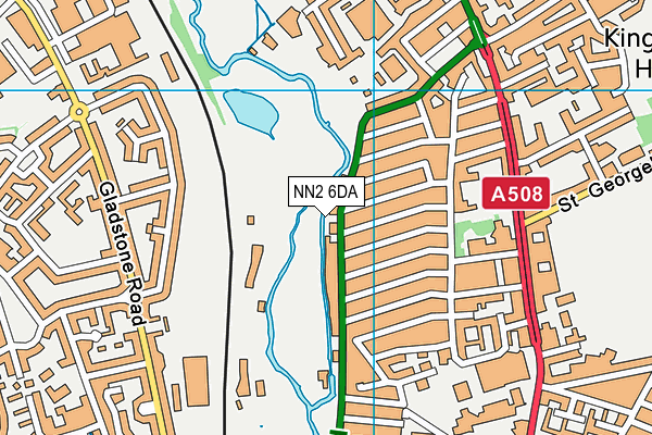 NN2 6DA map - OS VectorMap District (Ordnance Survey)