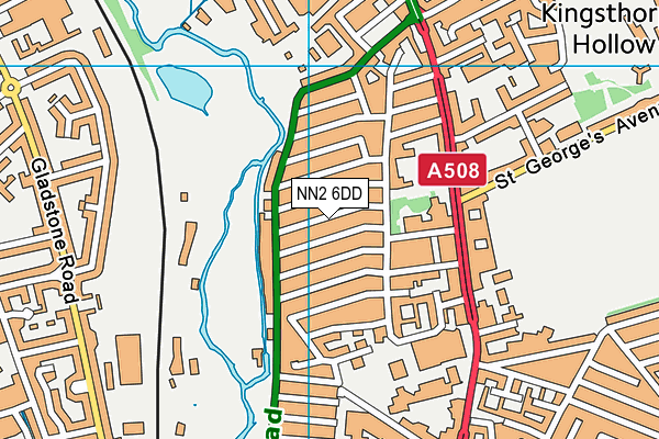 NN2 6DD map - OS VectorMap District (Ordnance Survey)