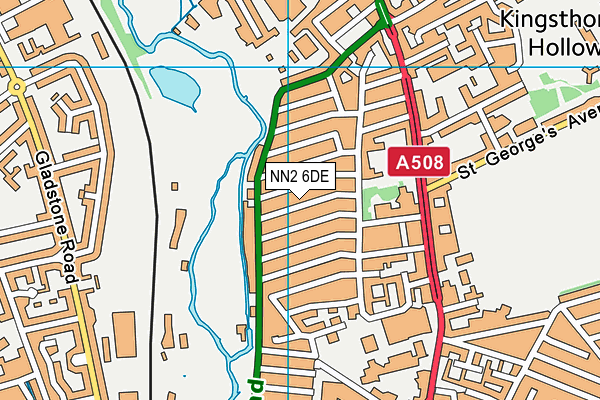 NN2 6DE map - OS VectorMap District (Ordnance Survey)