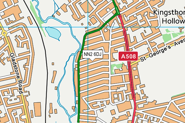 NN2 6DJ map - OS VectorMap District (Ordnance Survey)