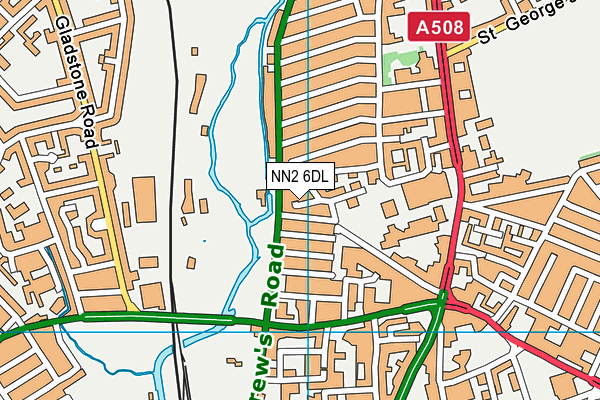 NN2 6DL map - OS VectorMap District (Ordnance Survey)