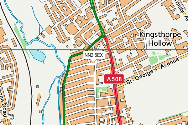 NN2 6EX map - OS VectorMap District (Ordnance Survey)