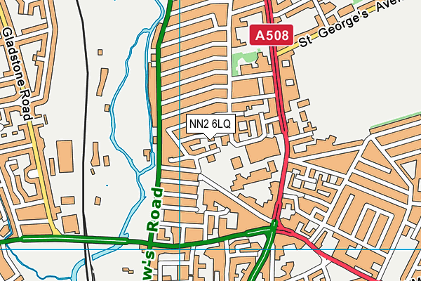NN2 6LQ map - OS VectorMap District (Ordnance Survey)