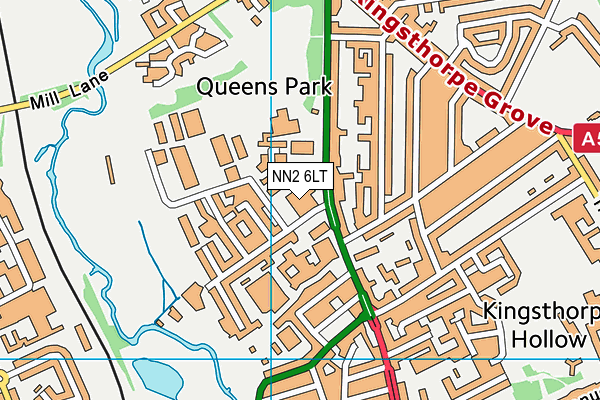 NN2 6LT map - OS VectorMap District (Ordnance Survey)